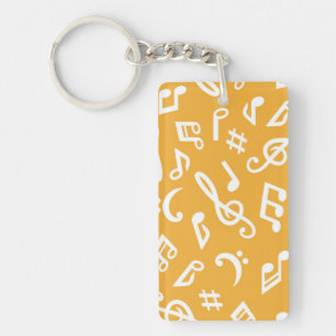 Music pattern keychain