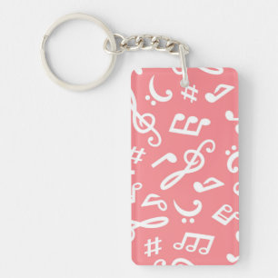 Music pattern keychain