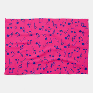 Music pattern kitchen towel