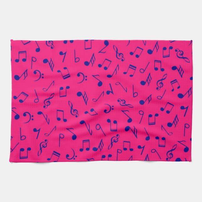 Music pattern kitchen towel (Horizontal)