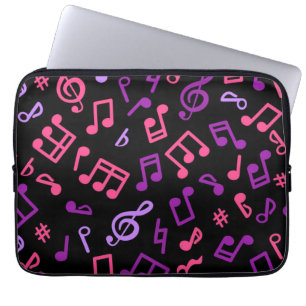 Music pattern laptop sleeve