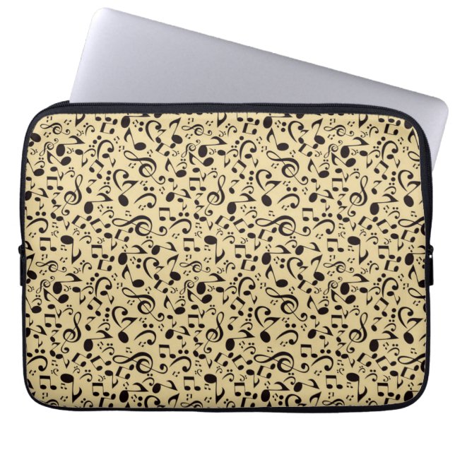 Music pattern laptop sleeve (Front)