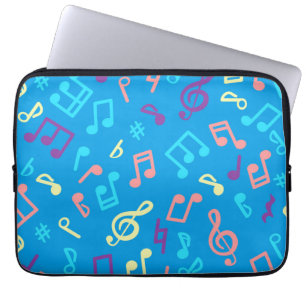 Music pattern laptop sleeve