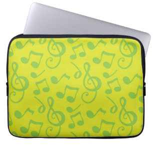 Music pattern laptop sleeve