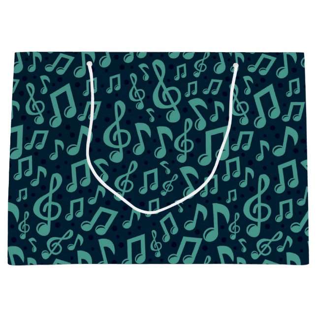 Music pattern large gift bag (Front)
