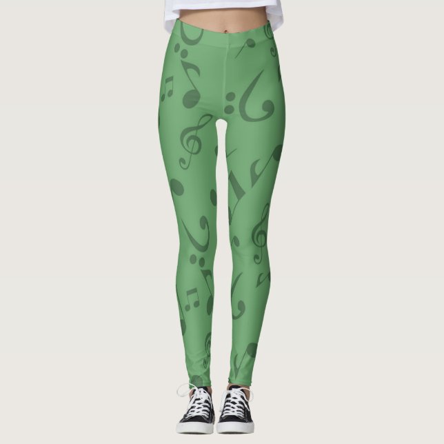 Music pattern leggings (Front)