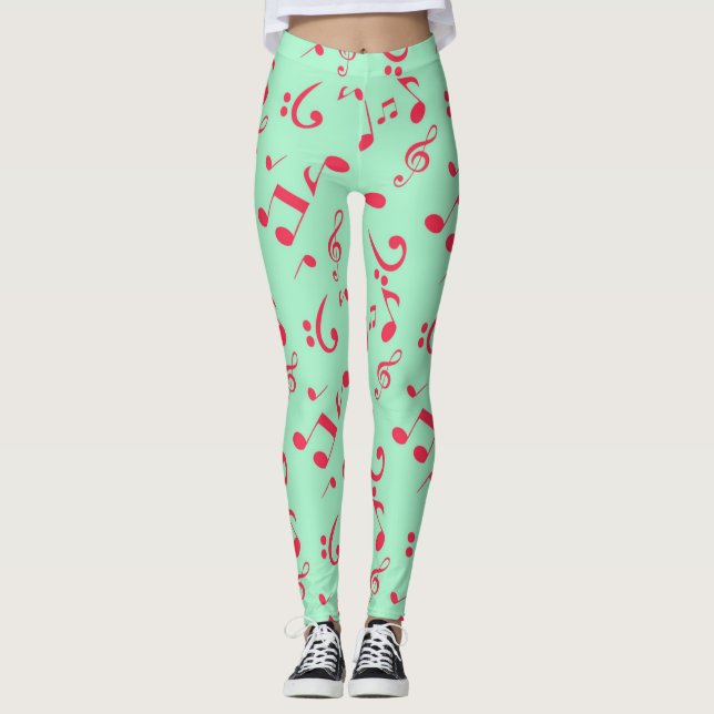 Music pattern leggings (Front)