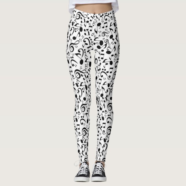 Music pattern leggings (Front)
