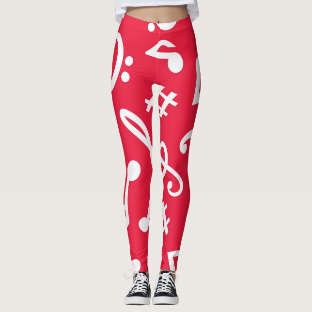 Music pattern leggings (Front)