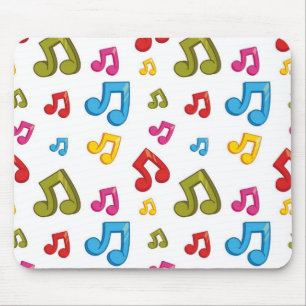 Music pattern mouse pad