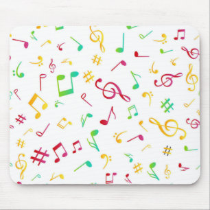 Music pattern mouse pad