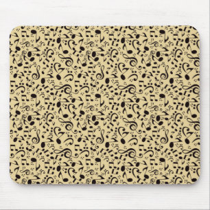 Music pattern mouse pad