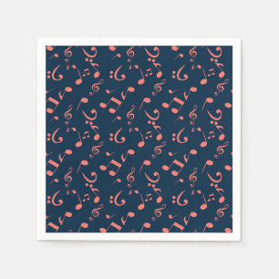 Music pattern napkin