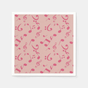 Music pattern napkin