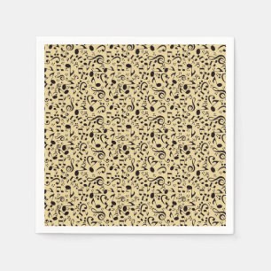 Music pattern napkin