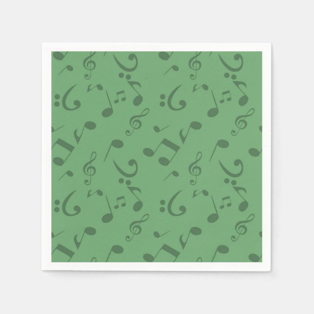 Music pattern napkin (Front)