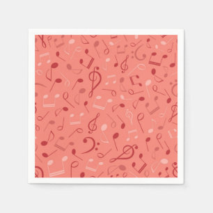 Music pattern napkin