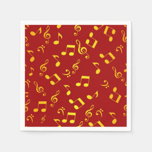 Music pattern napkin