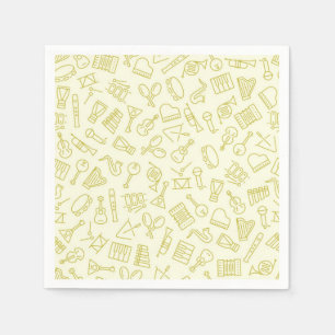 Music pattern napkin