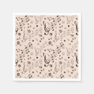 Music pattern napkin