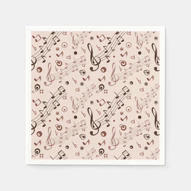 Music pattern napkin (Front)