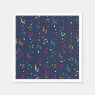 Music pattern napkin