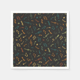 Music pattern napkin