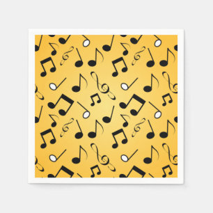 Music pattern napkin