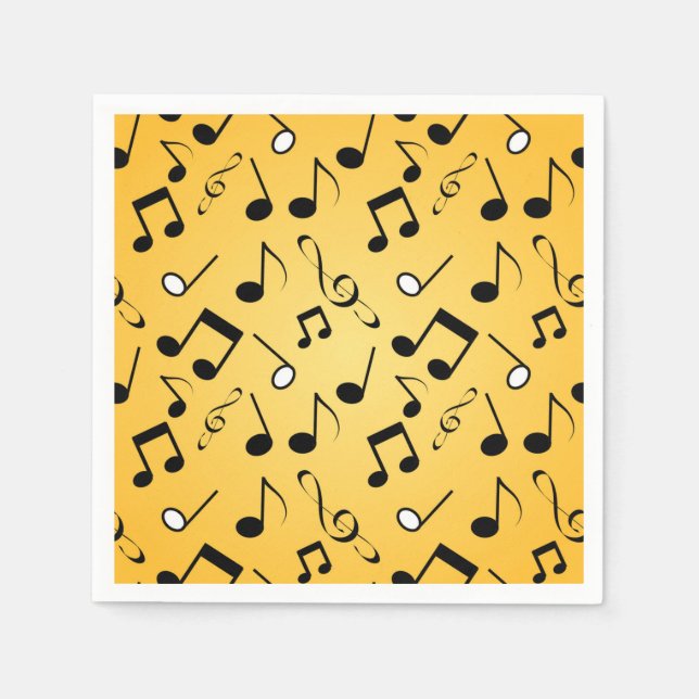 Music pattern napkin (Front)