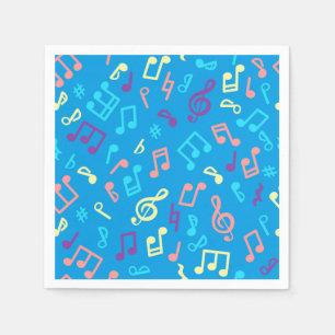 Music pattern napkin