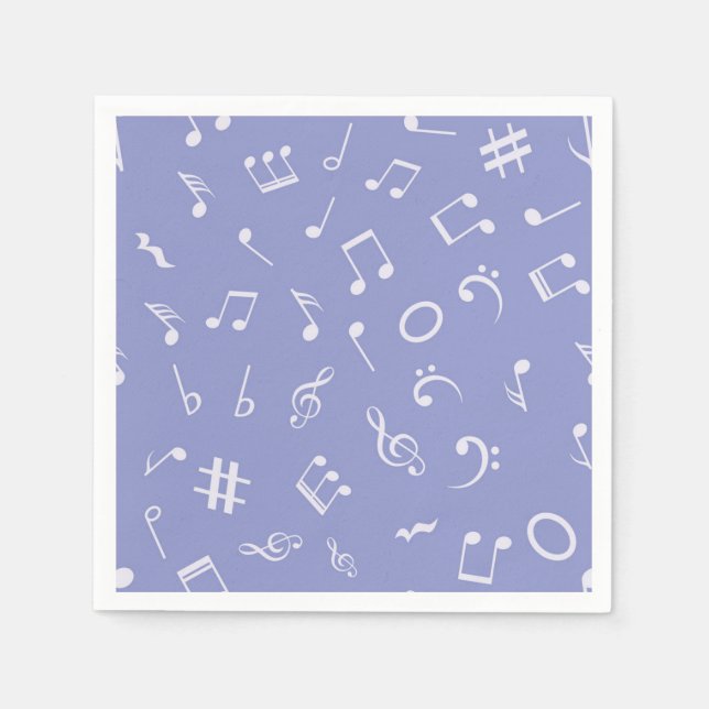 Music pattern napkin (Front)