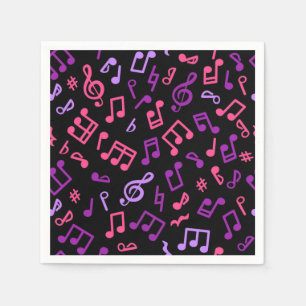 Music pattern napkin
