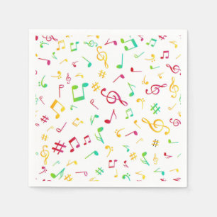 Music pattern napkin