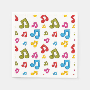 Music pattern napkin
