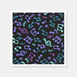 Music pattern napkin
