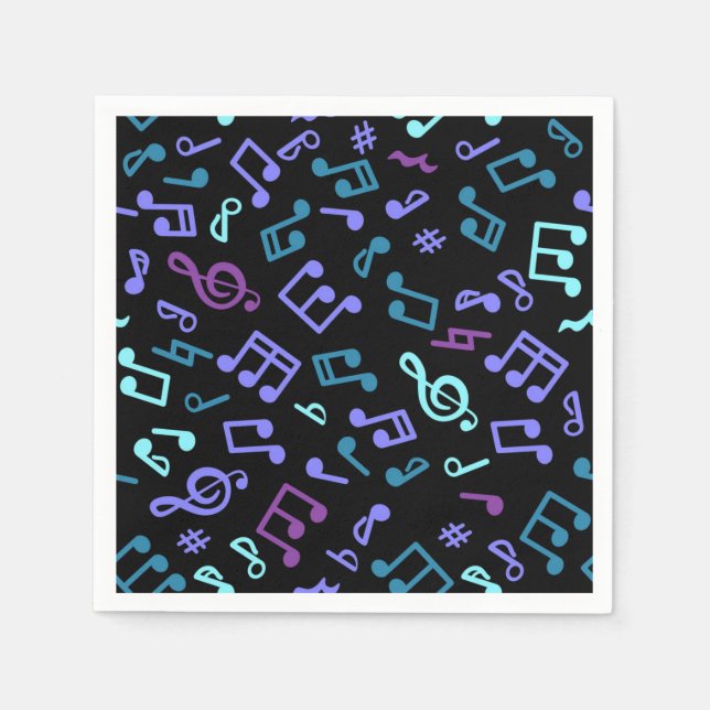Music pattern napkin (Front)