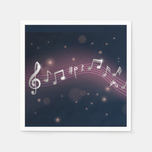 Music pattern napkin