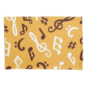 Music pattern pillowcase