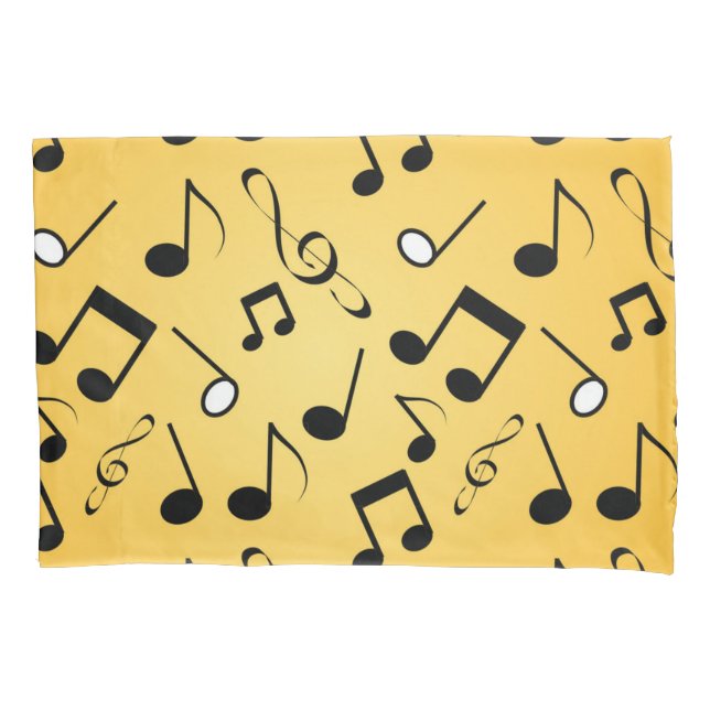 Music pattern pillowcase (Front)