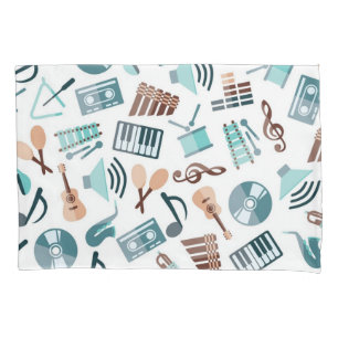 Music pattern pillowcase