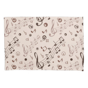 Music pattern pillowcase