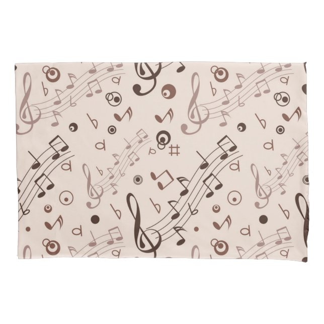 Music pattern pillowcase (Front)