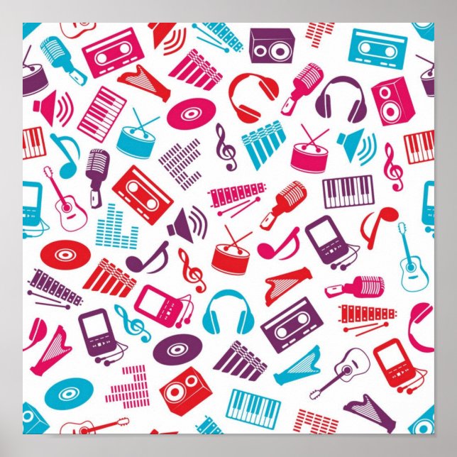 Music pattern poster (Front)
