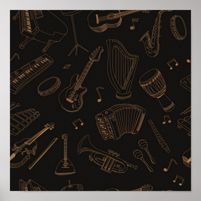 Music pattern poster (Front)