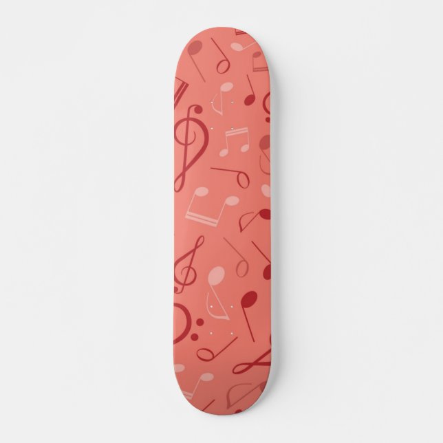 Music pattern skateboard (Front)