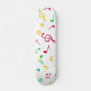 Music pattern skateboard
