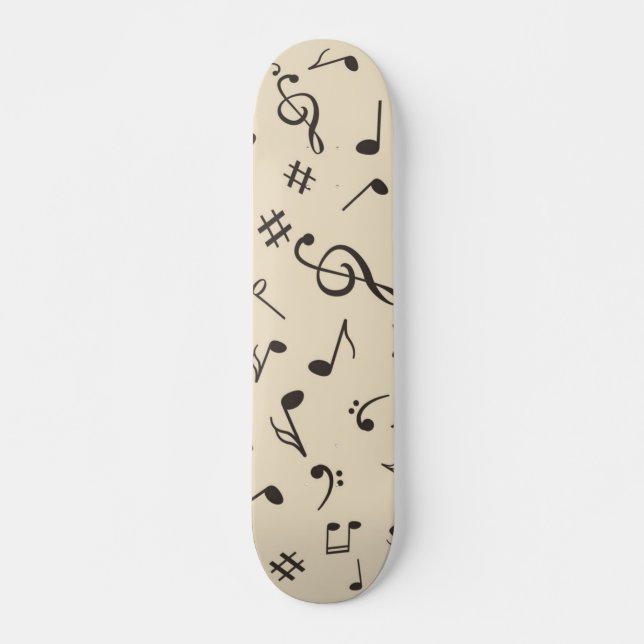 Music pattern skateboard (Front)