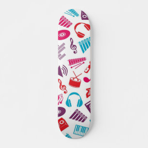 Music pattern skateboard