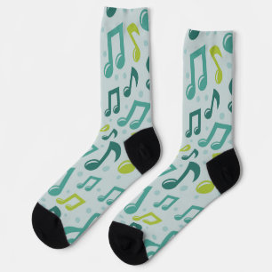 Music pattern socks