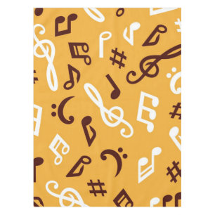 Music pattern tablecloth